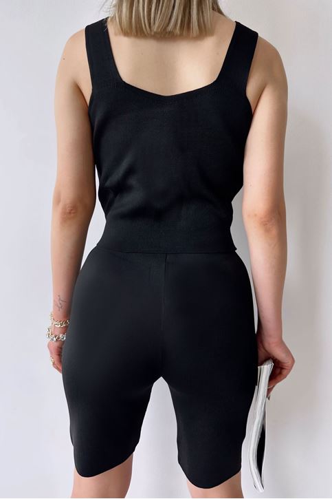 Triko Şort Takım-Siyah