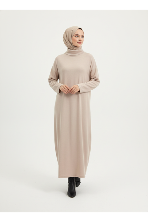 Degaje Yaka Elbise-Taş