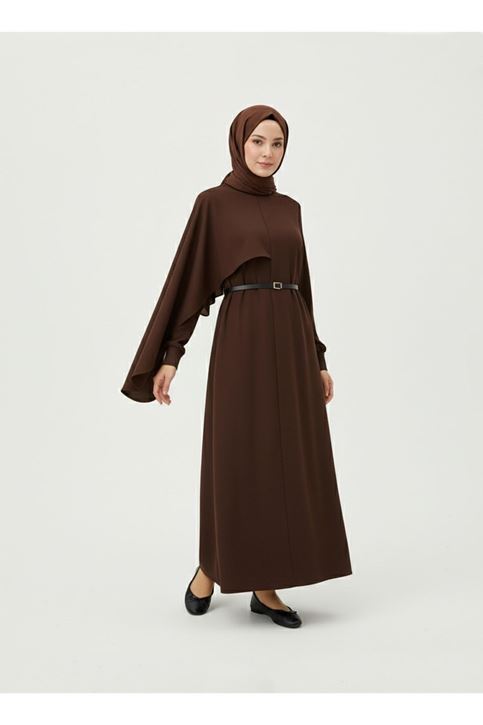 Ön Aller Elbise-Kahve