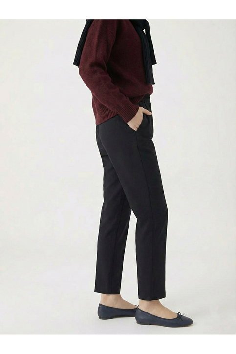 Dar Paça Atlas Pantolon-Siyah