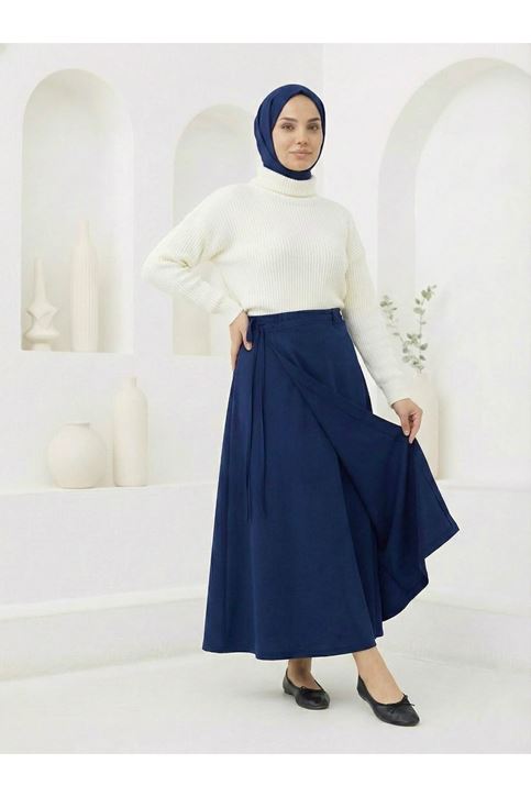 Ön Kapak Detay Scuba Etek-Lacivert
