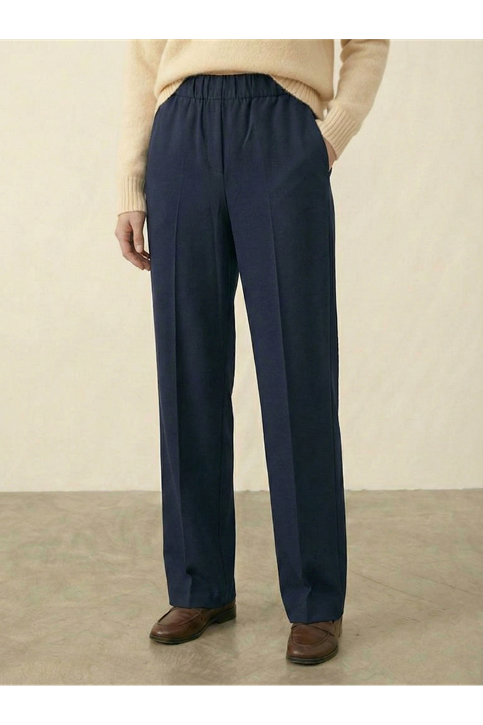 Düz Paça Atlas Pantolon-Lacivert