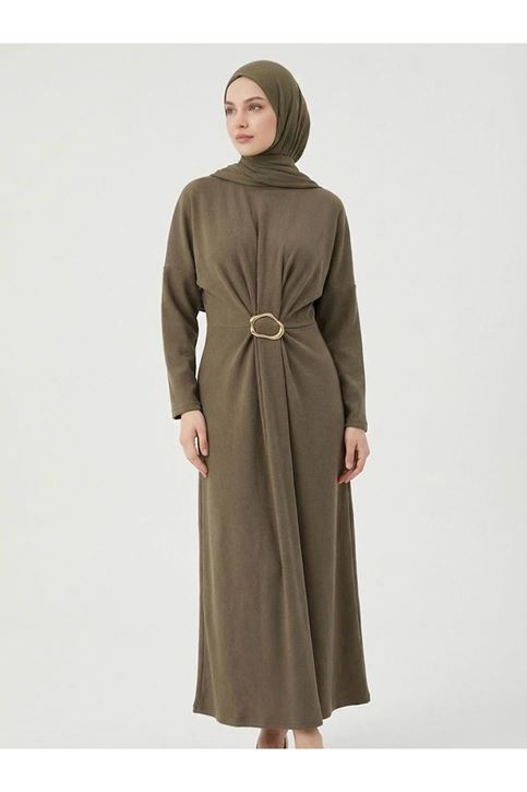 Toka Detay Elbise-Vizon