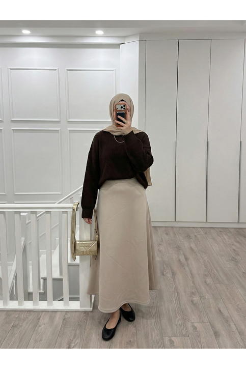 Scuba Verev Etek-Taş