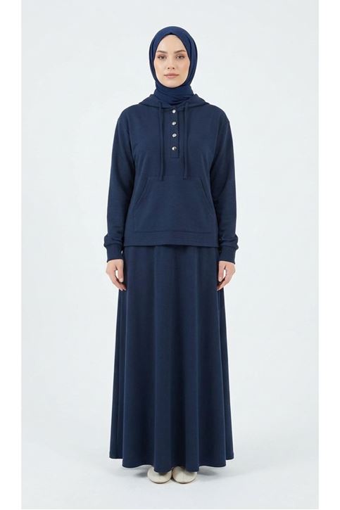 Pat Detay Etekli Takım-Lacivert