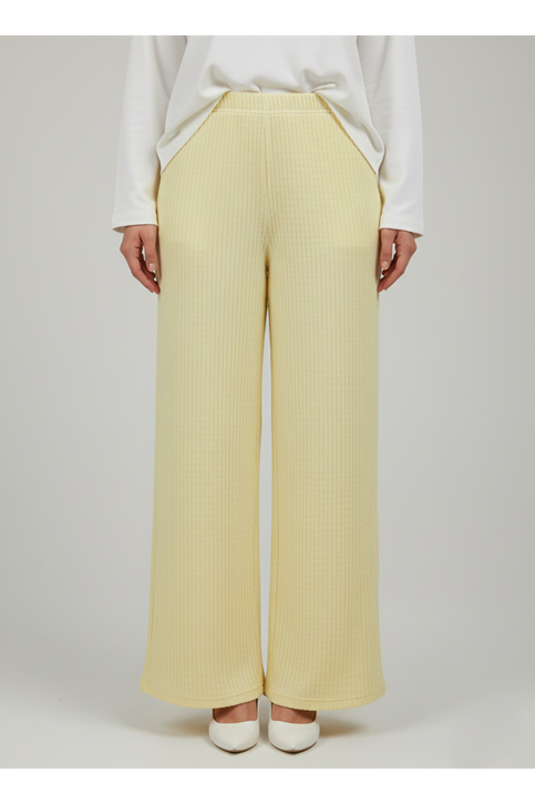 Ziplin Pantolon-Sarı