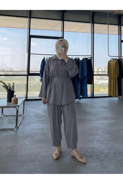 Paça Pensli Takım-Antrasit