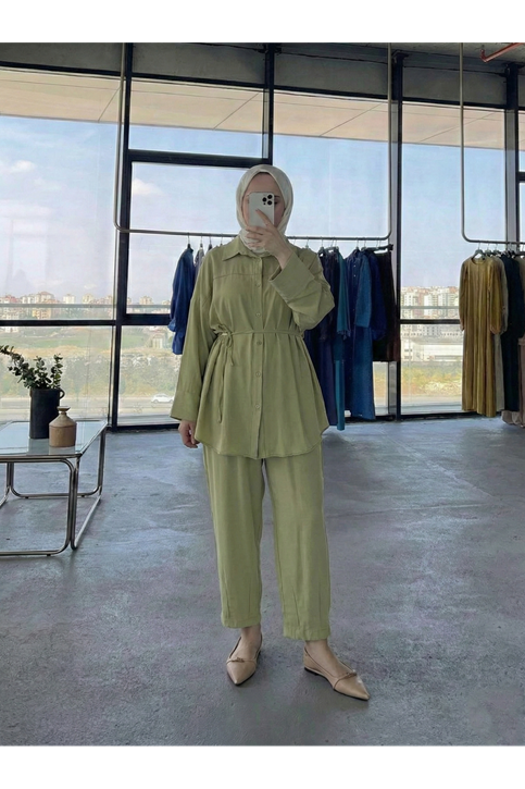 Paça Pensli Takım-Haki