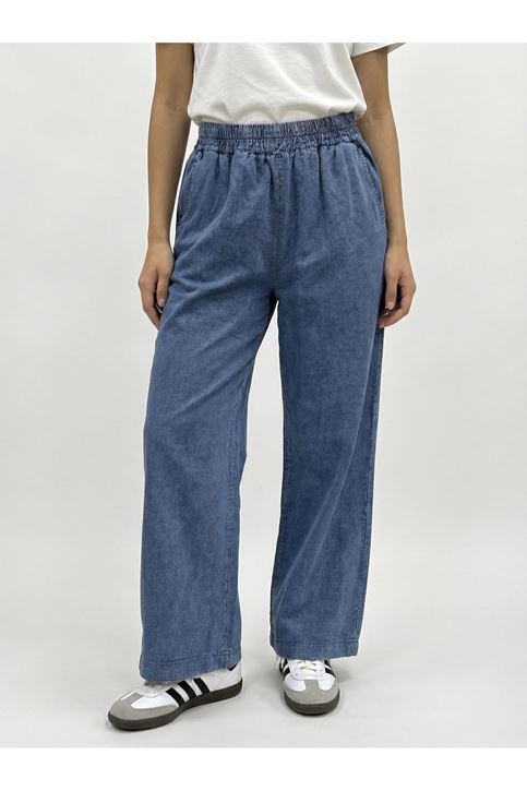 Cep Detay Pantolon-Mavi