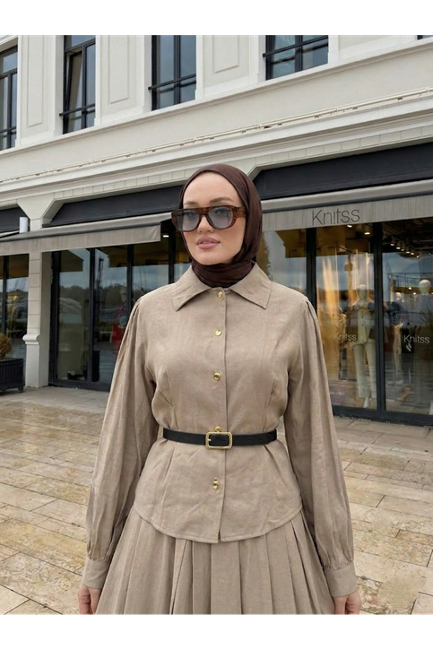 Ön Arka Pensli Etekli Takım-Vizon