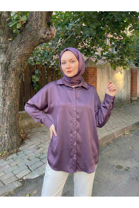 Saten Tunik-Gül Kurusu