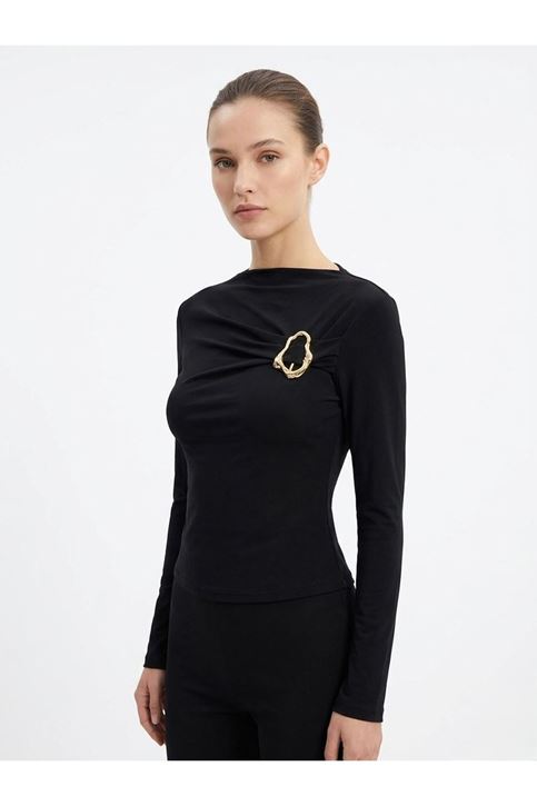 Toka Detay Sendy Bluz-Siyah