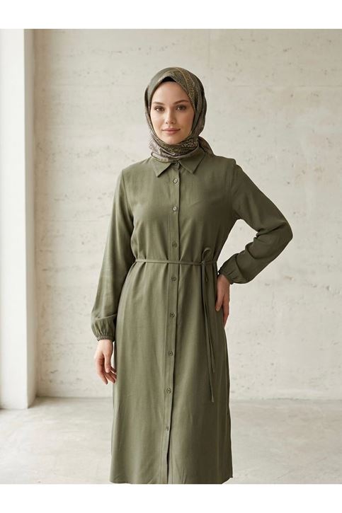 Uzun Tensel Tunik-Haki