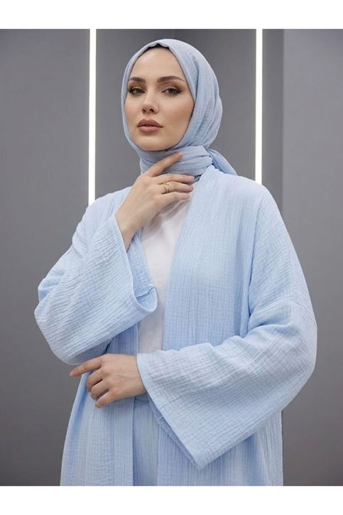 Uzun Hırka Pantolonlu Takım-Mavi