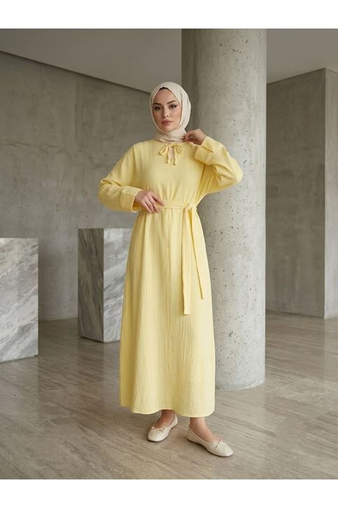Yarasa Elbise-Sarı