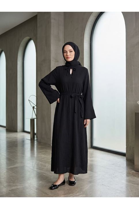 Yarasa Elbise-Siyah