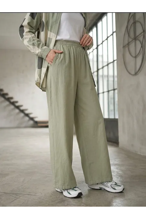 Cepli Yıkamalı Pantolon-Mint