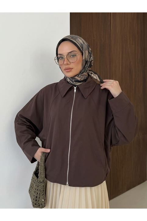 Fermuarlı Cep  Detay Panço-Kahve
