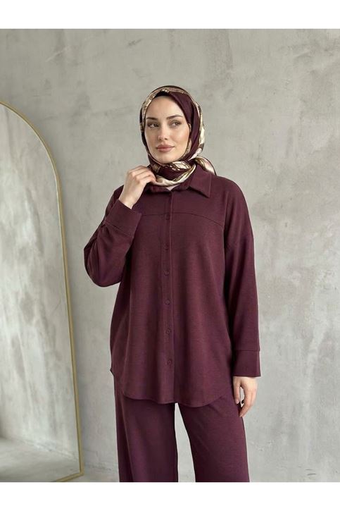 Roba Detay Panolonlu Takım-Bordo