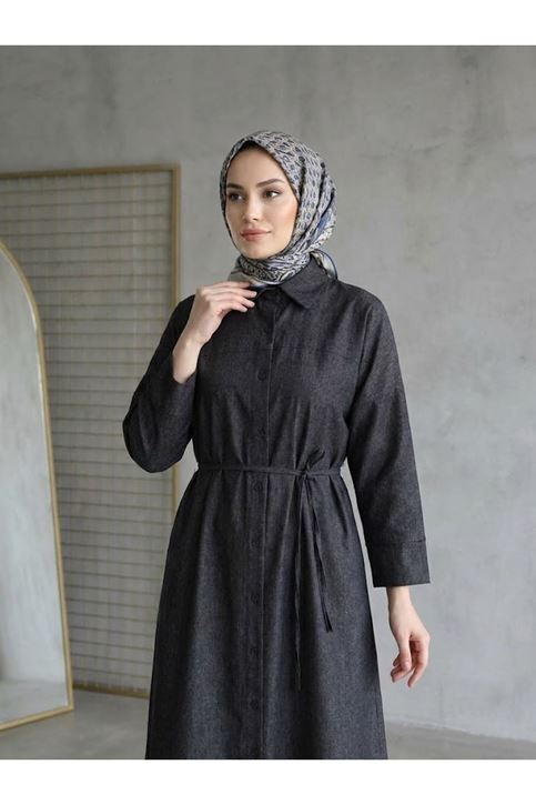Roba Detay Elbise-Siyah