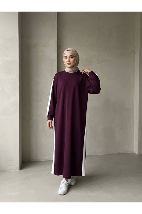 Garnili Oysh Elbise-Bordo