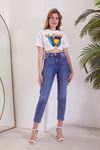 Boyfriend Jean Pantolon-Mavi
