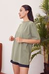 Basic T-shirt-Haki