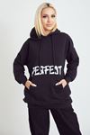 Kanguru Cepli Sweatshirt-Siyah