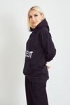 Kanguru Cepli Sweatshirt-Siyah