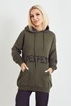 Kanguru Cepli Sweatshirt-Haki