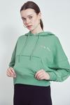 Baskılı Sweatshirt-Yeşil