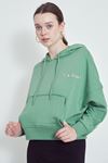 Baskılı Sweatshirt-Yeşil
