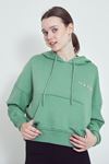 Baskılı Sweatshirt-Yeşil