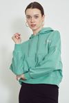 Baskılı Sweatshirt-Mint