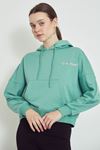 Baskılı Sweatshirt-Mint