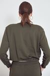 Vatkalı Sweatshirt-Haki