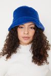 Peluş Bucket Şapka-Saks