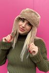 Kulaklı Peluş Bere-Vizon
