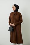 Fularlı Tunik-Kahve
