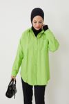 Zincir Detay Terikoton Tunik-Fıstık Yeşili