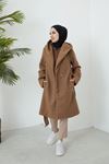 Kapüşonlu Kaban-Kahve