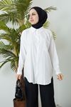 İnce Çizgili Tunik-Lila