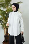 İnce Çizgili Tunik-Mint