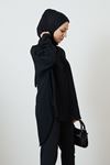 Önü Düğmeli Tunik-Siyah
