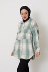 Çift Cep Detay Oduncu Tunik-Mint