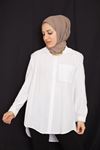 Tek Cep Tunik-Ekru
