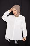 Tek Cep Tunik-Ekru
