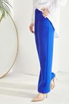 Lastikli Cep Detaylı Pantolon-Saks