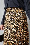 Bel lastikli Piliseli Leopar Etek-Leopar
