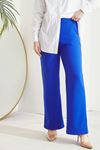 Lastikli Cep Detaylı Pantolon-Saks